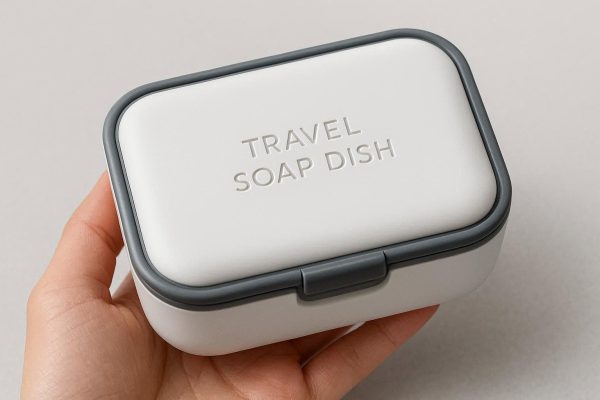 Travel Soap Dish with Secure Lid and Leak Proof Design for On the Go