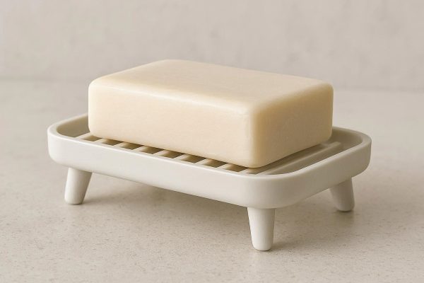Elevated Soap Dish with Feet for Air Circulation and Quick Drying